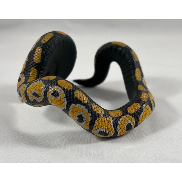 Realistic Coiled Ball Python Figurine Collectible Decor 2.5" Wide - Picture 3 of 4